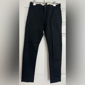 Mens J. Crew 484 Slim-fit stretch chino pant black size 28/30